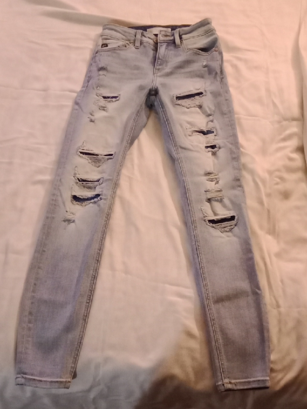 KanCan Light Blue Ripped Skinny Jeans